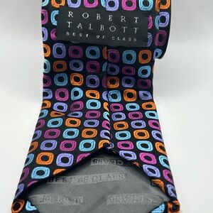Robert Talbott Multicolor Circle Pattern Tie